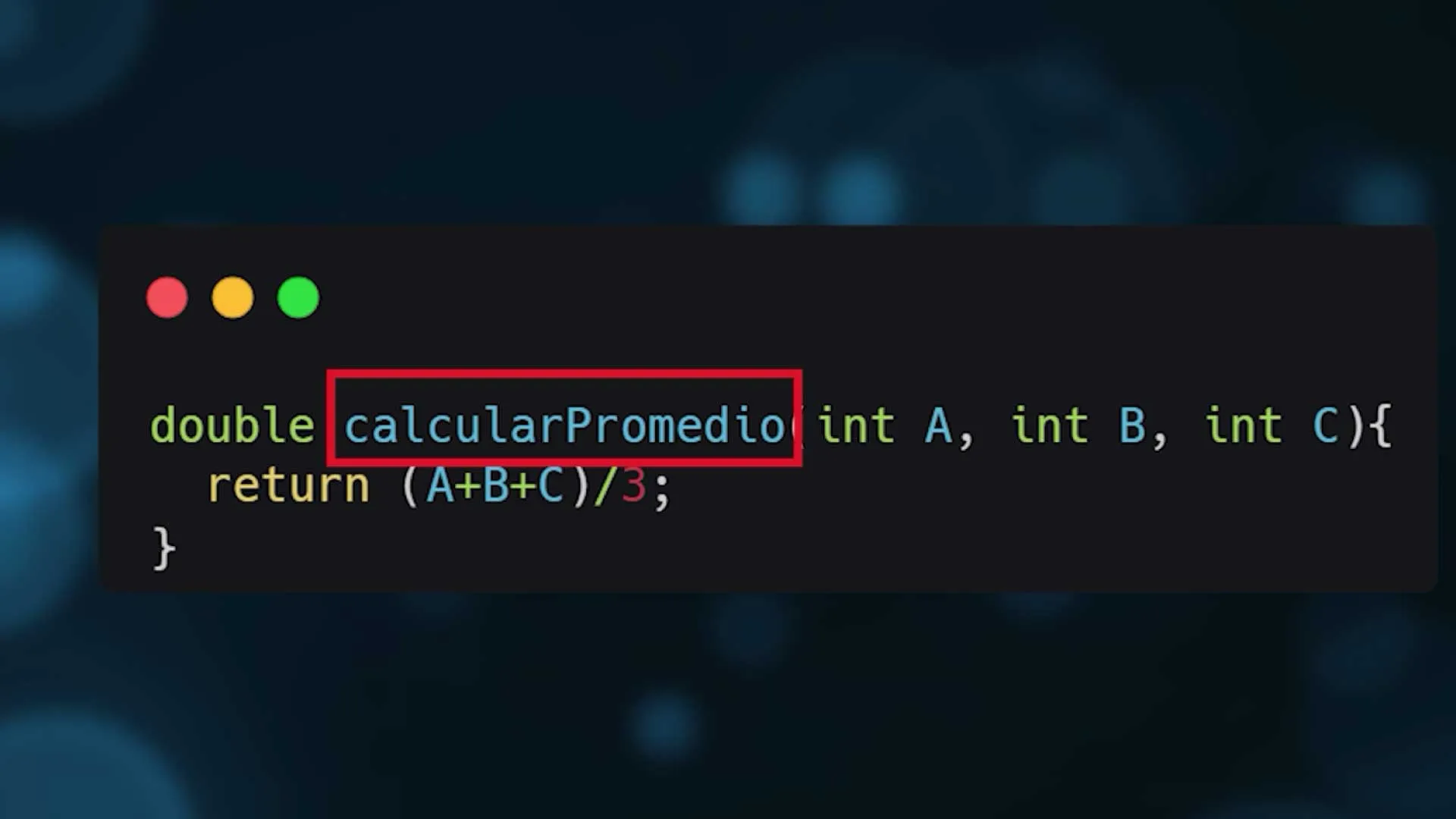 nombre representativo