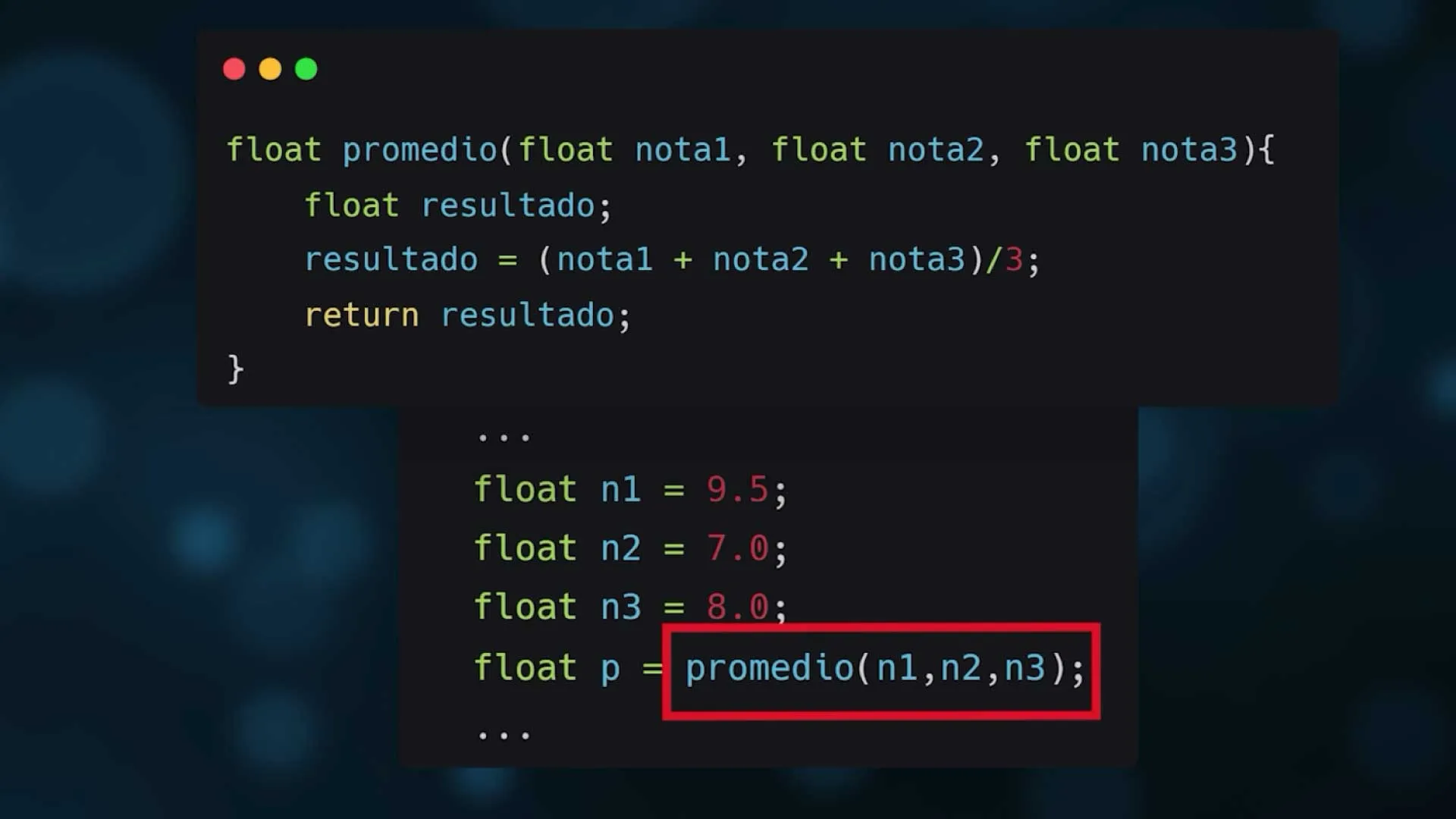 reutilizacion funcion
