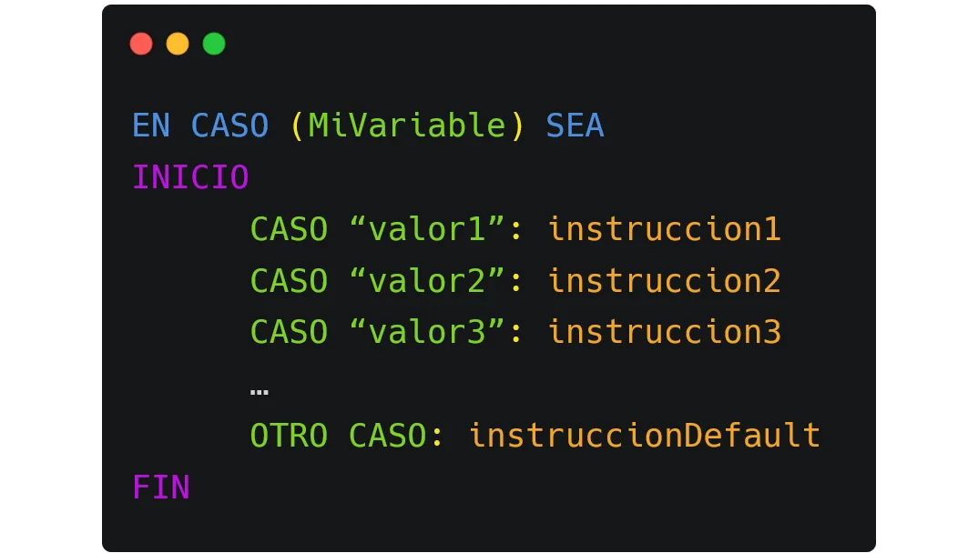Estructura Switch Case